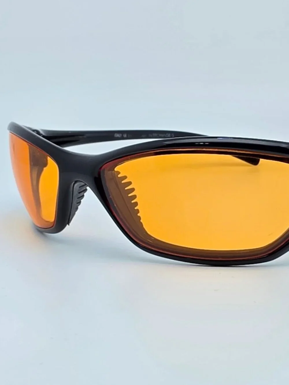 Nike EA0008 001 Interchange/S Black Frame Amber Lens Sunglasses Italy 65-19-134
